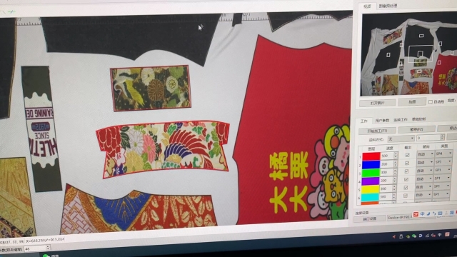 印花面料大視頻定位切割機